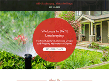Tablet Screenshot of dmlandscaping.com
